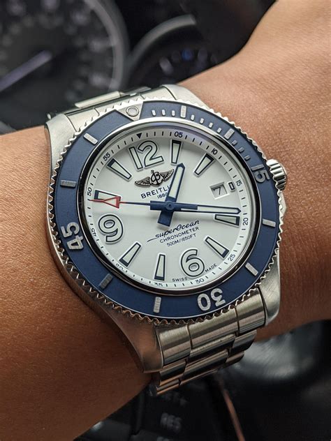 breitling superocean 42 white